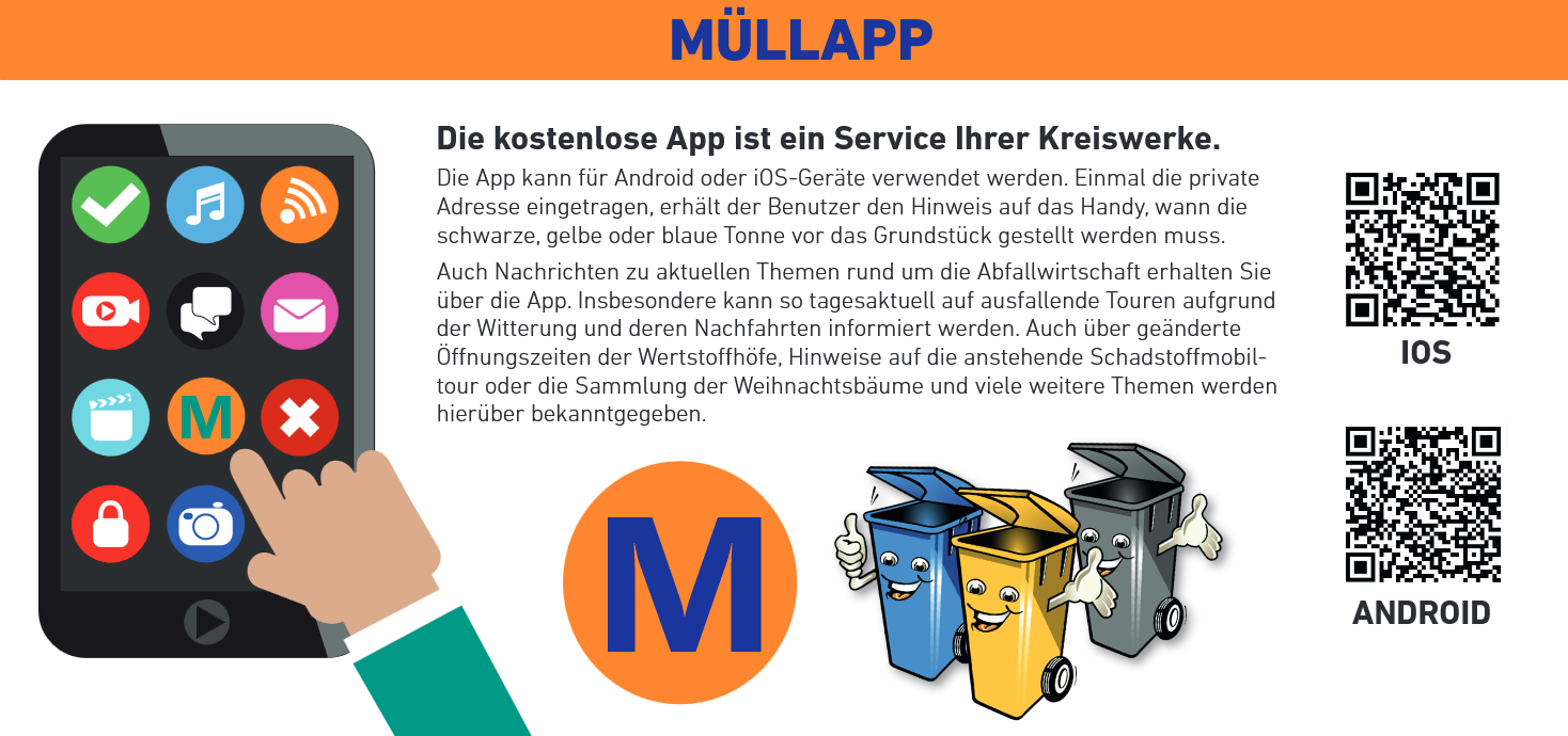 Die Müllapp für Ihr Handy Die Müllapp für Ihr Handy